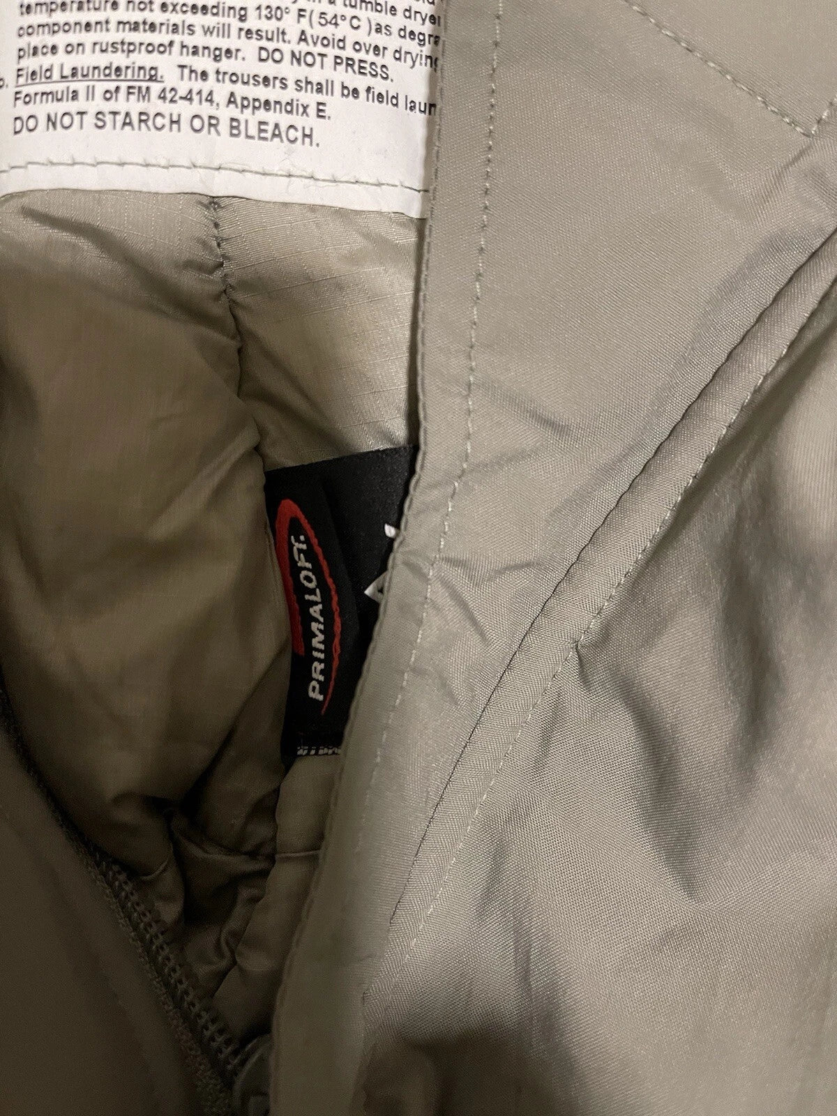 Extreme Cold Weather Trousers Pants Primaloft GEN III L7 ECWCS Mens Medium Reg - Image 3
