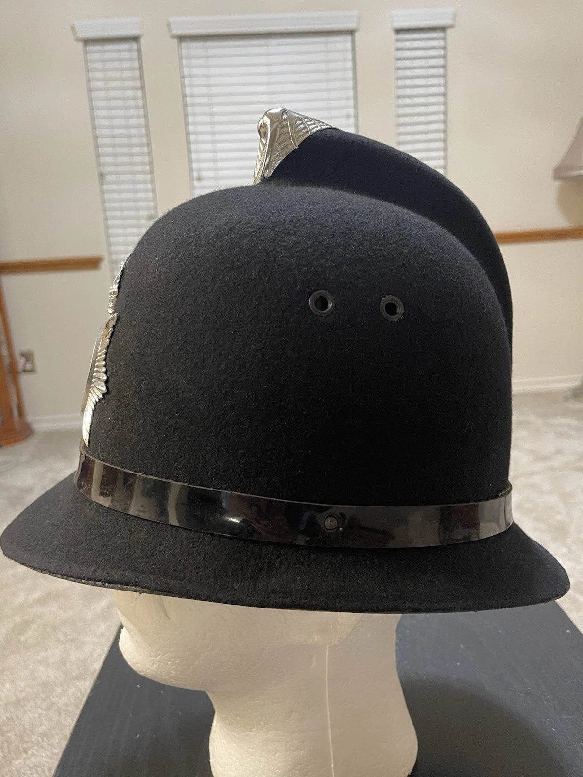 British Bobby  NORTHUMBRIA  Helmet Size 61/62 CM. X Large, 75/8" to 73/4 , Mint. - Image 3