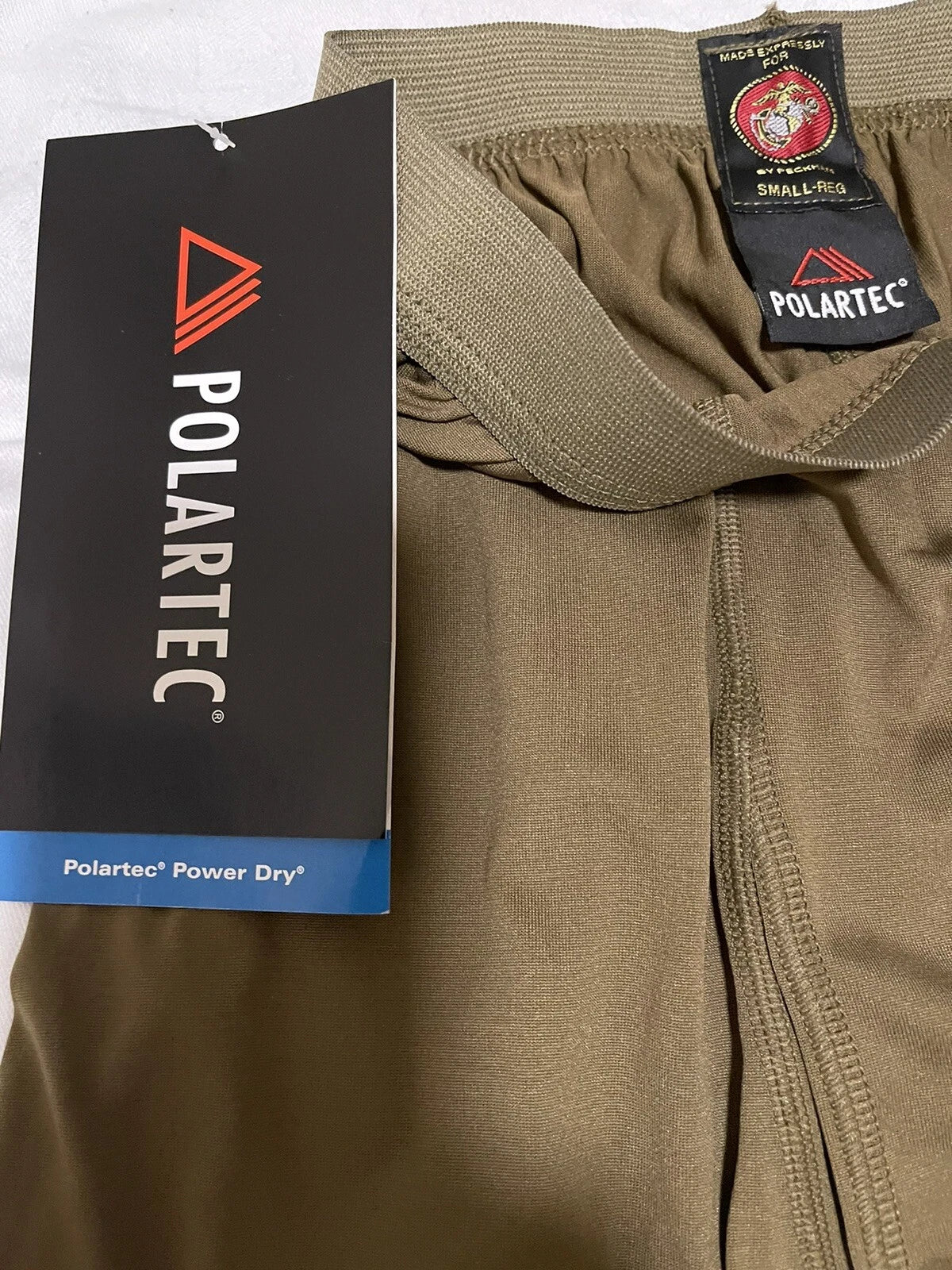 USMC Polartec Power Dry Silk Weight Coyote tan Cold weather Drawer Small. - Image 6
