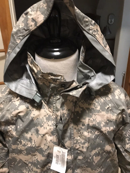 GENUINE US GI MILITARY ACU DIGITAL YNIVERSAL CAMO GORTEX PARKA JACKET ECWCS MR - Image 5