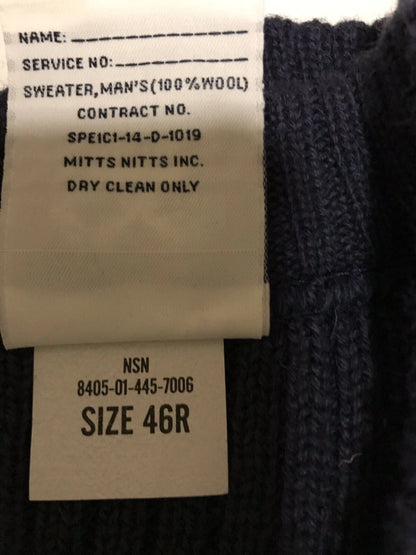 Genuine US Coast Guard Guardian Collection 100% Wool Blue Swater Size 46 New  - Image 4
