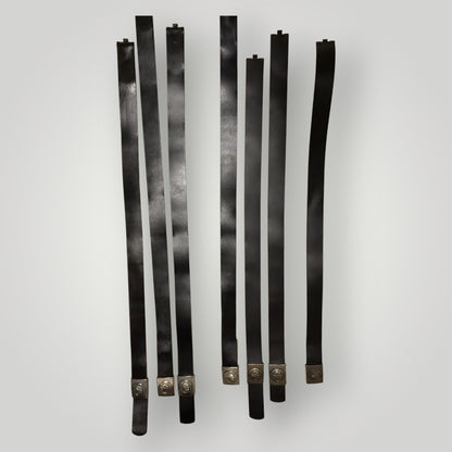 Genuine West German Military Black Leather Belt – Eagle Buckle