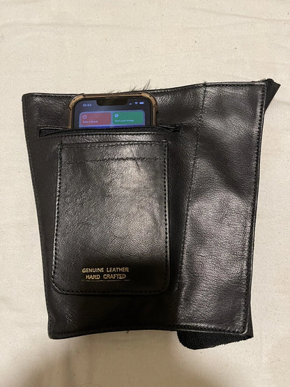 Ankle Wallet-Hidden Carry for Cash,Cr. Cards,ID, Keys - Soft Lamb Leather - Image 15