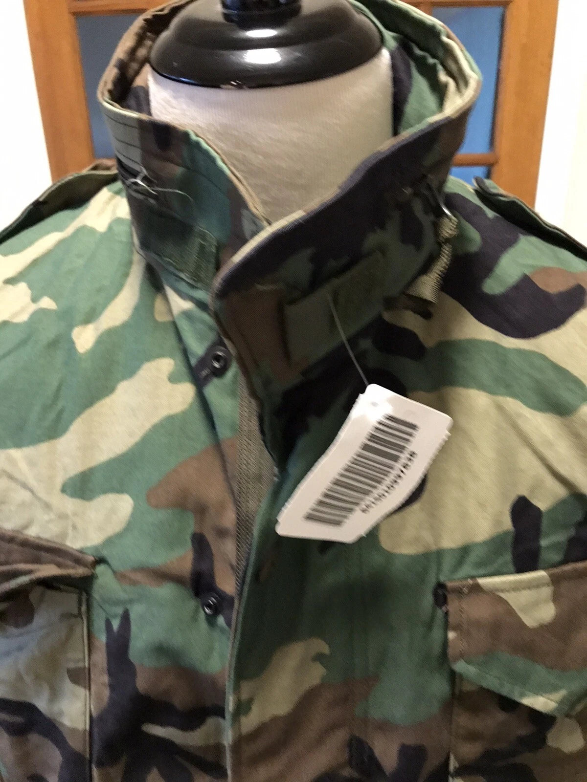GENUINE US GI MILITARY WOODLAND CAMO M65FIELD JACKE MEDIUM REG. - Image 5