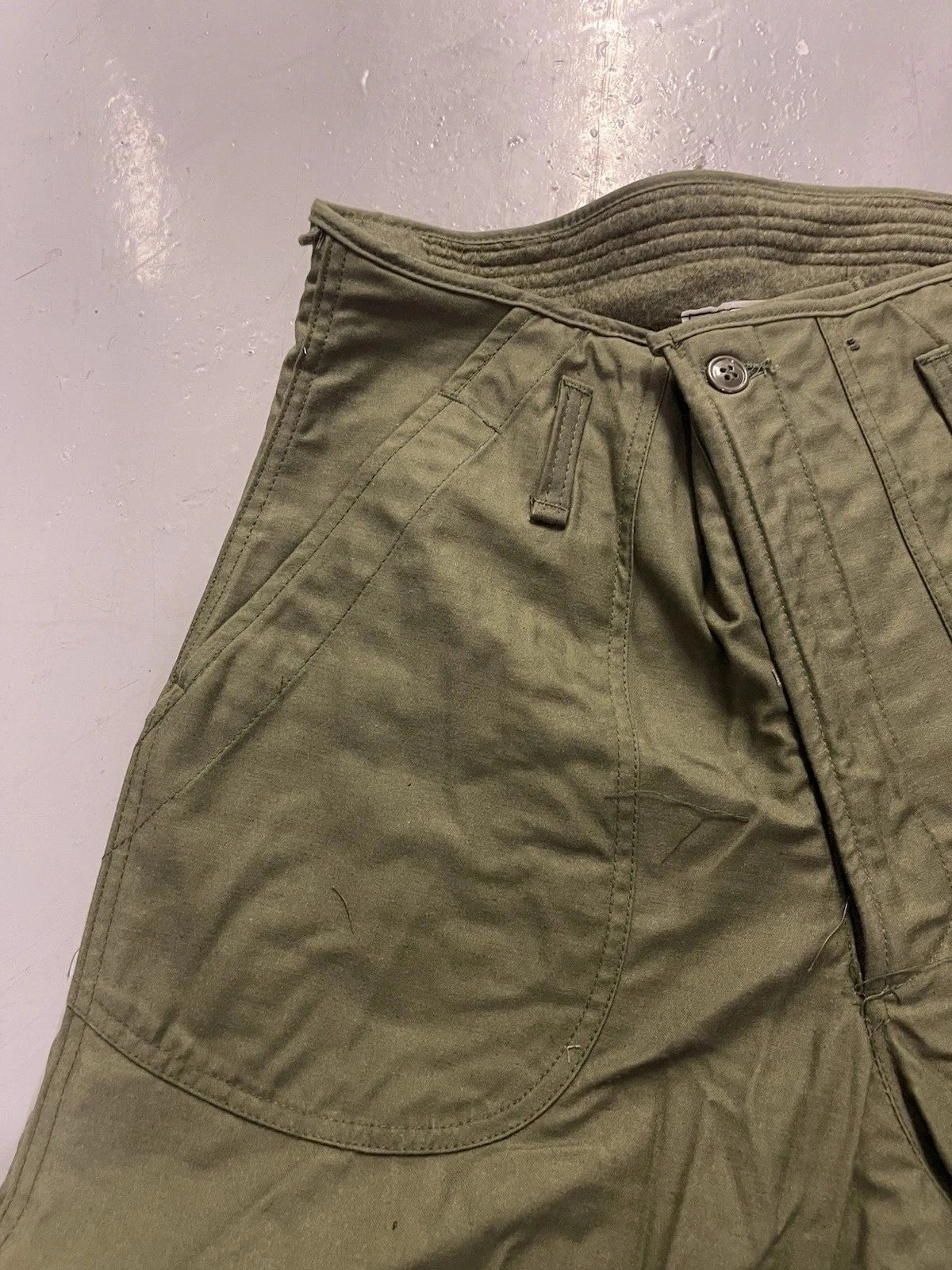 US Navy Nyco OD Cold Weather Permeable Deck Pants  Med. Reg.Alpha Ind .New. - Image 6
