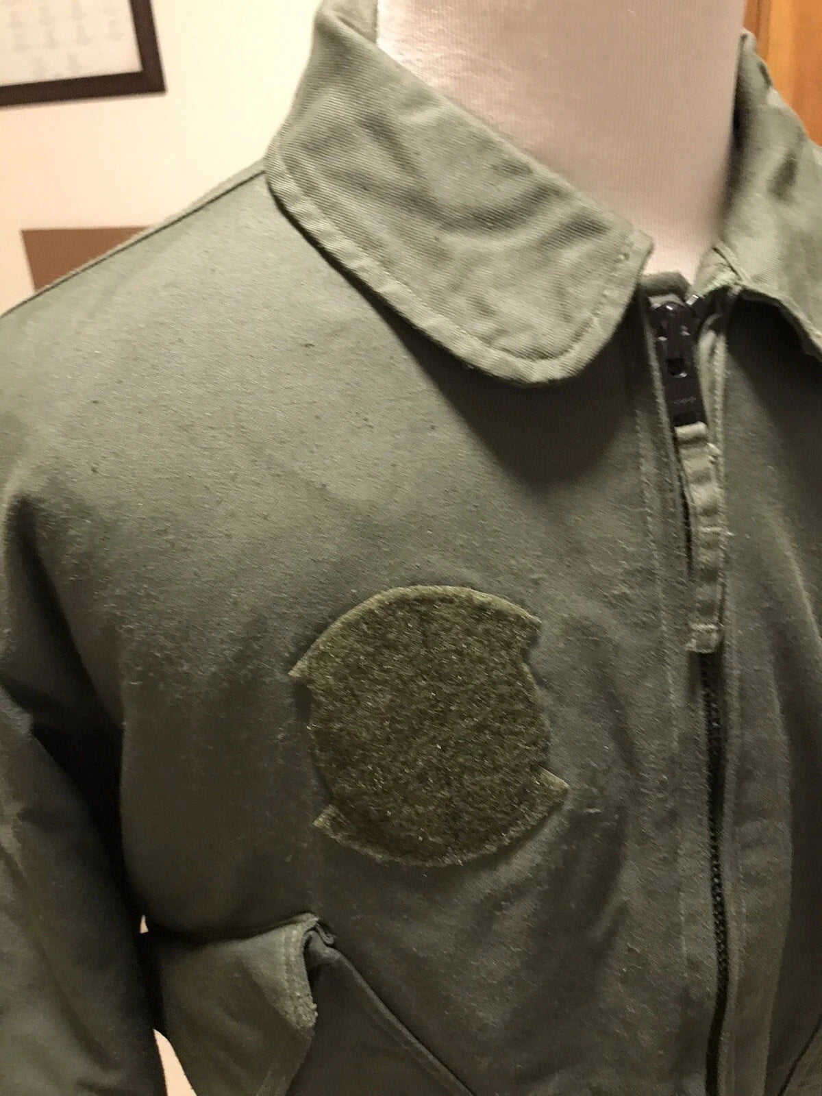 GENUINE US MILITARY ARMY /USAF 45P NOMEX FLYERS JACKET SAGE XL Dull Finish. - Image 4