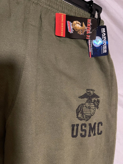 USMC PT Sweat Pant & Shirt Marine Corps Issue - Small GI OD Green - Made in USA - Image 6