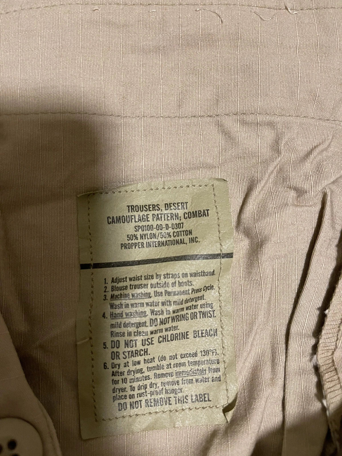 Genuine US military 3 Color Desert 50/50 Nyco trousers /pants Albert - Image 7