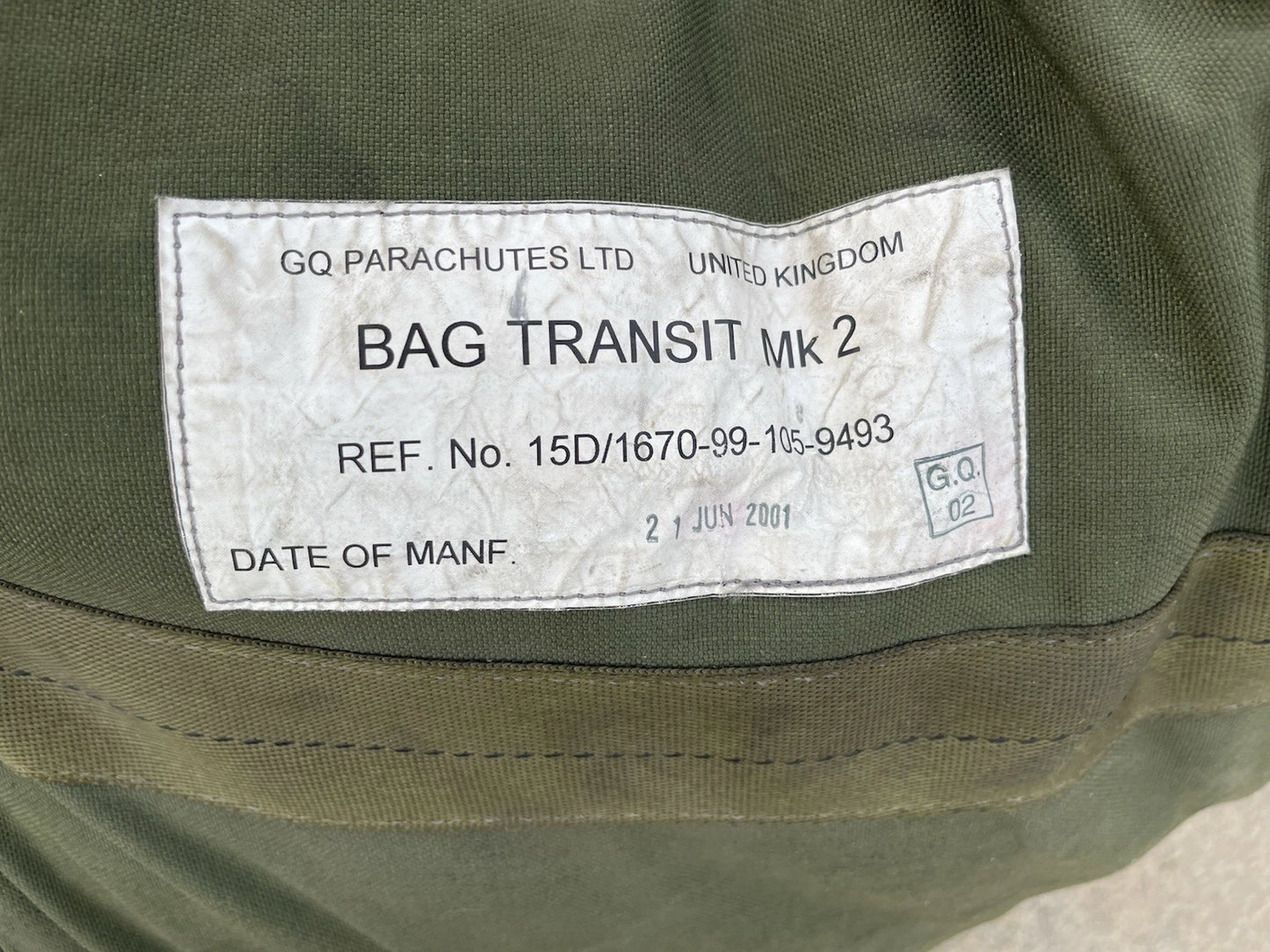 British Military 100ft. Diameter White Cargo Parachute With  Carry Bags - Image 18