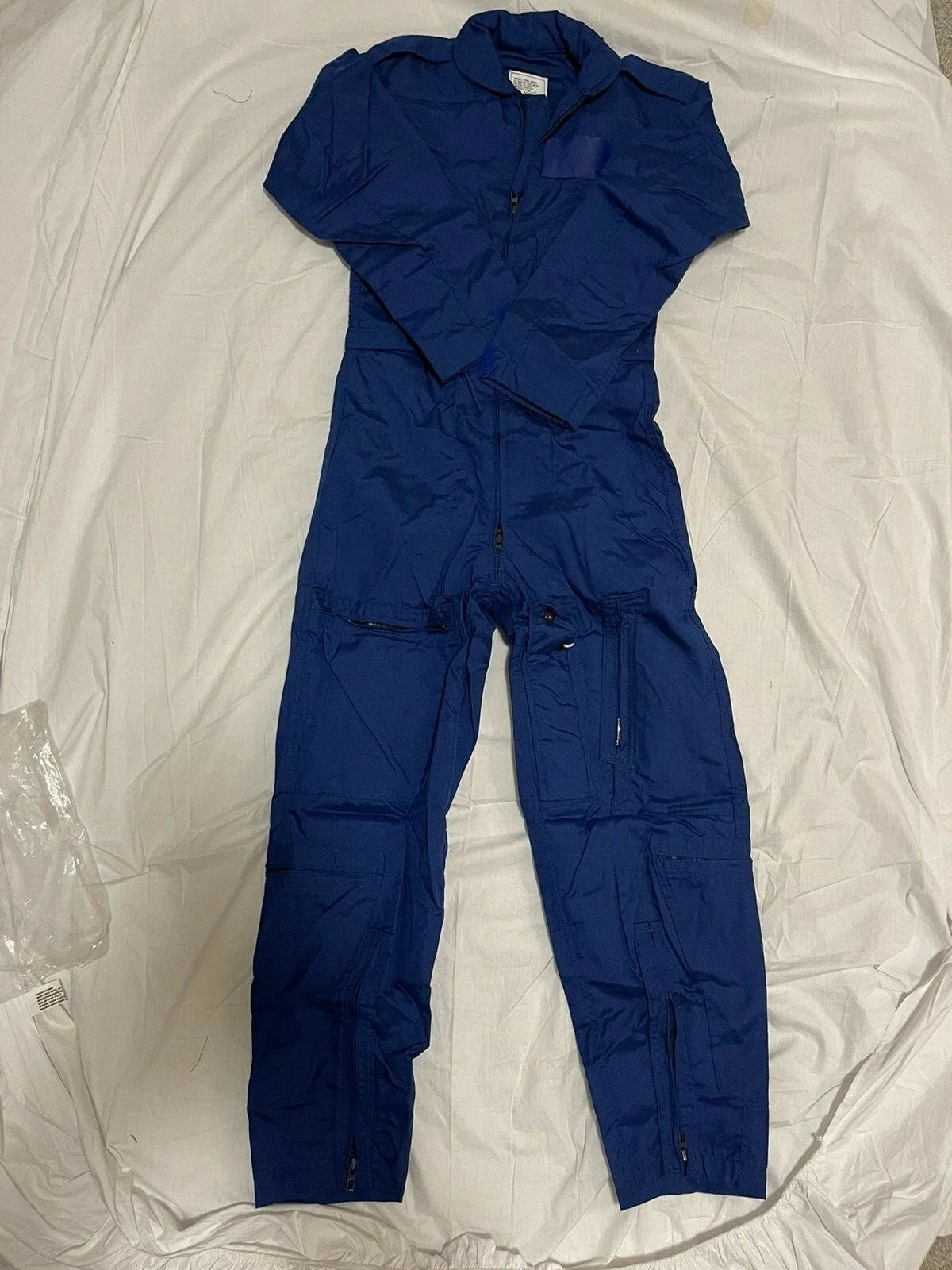 USAF Flyers Coverall ,Fire Resistant Aramid CWU-73P Blue size 32Short Youth Size - Image 1