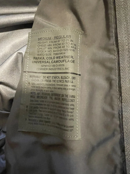 GENUINE US GI MILITARY ACU DIGITAL YNIVERSAL CAMO GORTEX PARKA JACKET ECWCS MR - Image 10