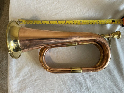 Military/ Scout/ Cavalry Brass/ Copper Bugle Vintage British Army Repro . - Image 3