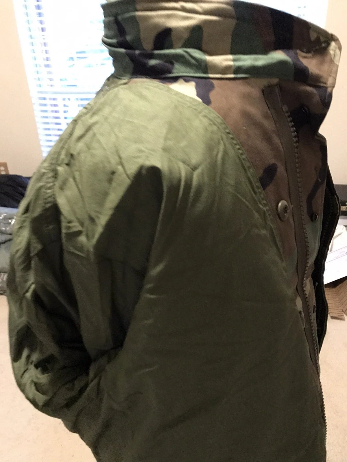 GENUINE US GI MILITARY WOODLAND CAMO M65FIELD JACKE MEDIUM REG. - Image 6