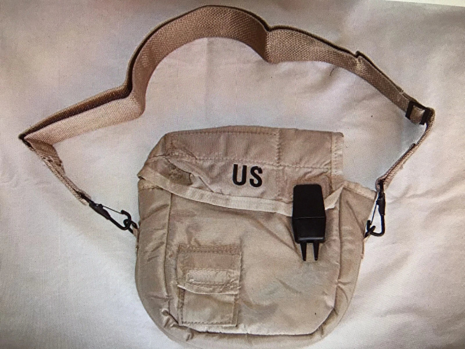 US Military 2 Quart Desert Canteen With Cover and Shoulder Strap Complete New - Image 2
