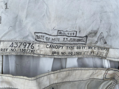 British Military 100ft. Diameter White Cargo Parachute With  Carry Bags - Image 7