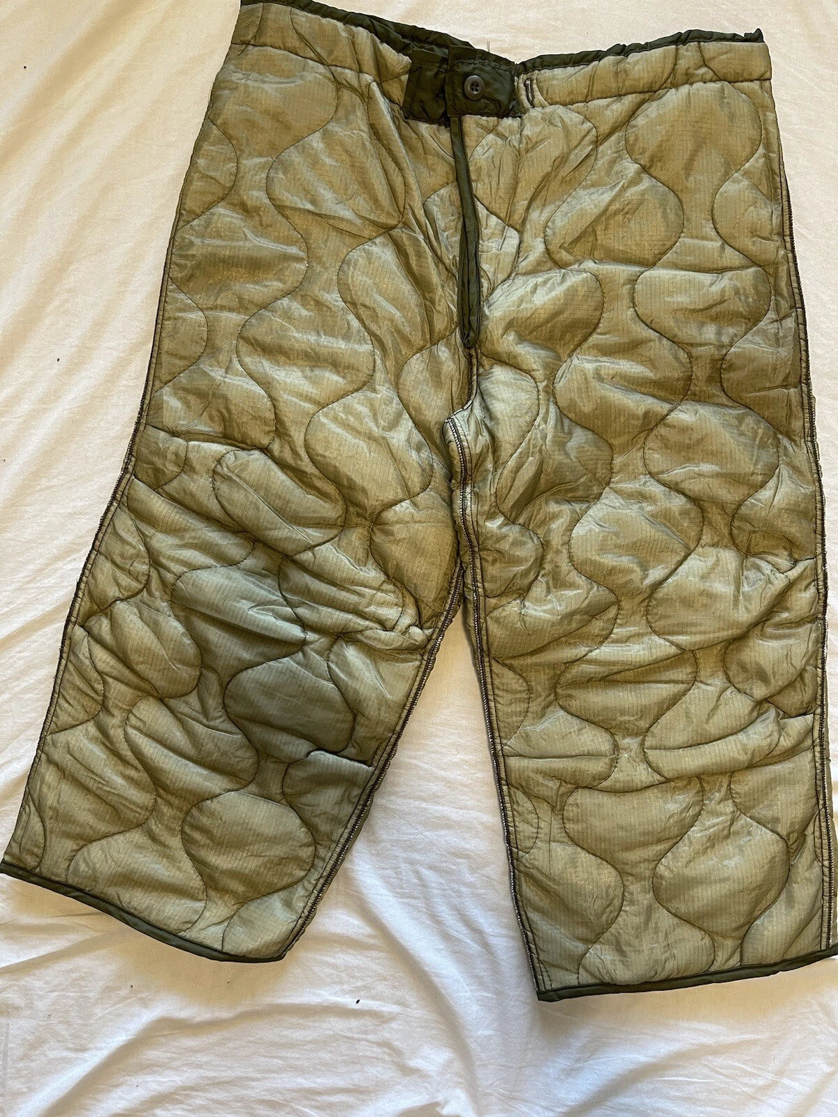 M65 Woodland Cold Weather Field Pants w Liner and Suspenders NOS USGI Med Reg - Image 10