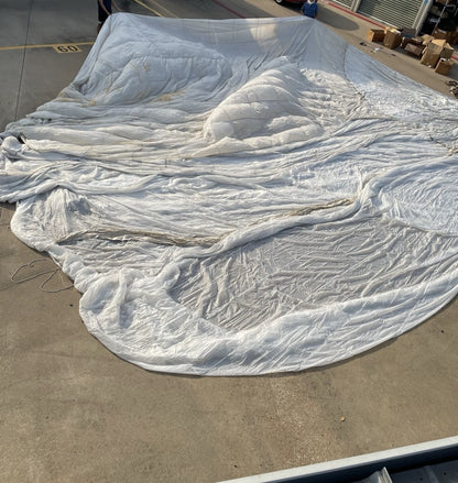 British Military 100ft. Diameter White Cargo Parachute With  Carry Bags - Image 10