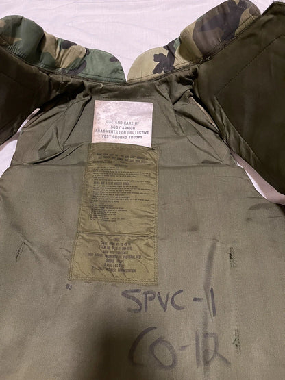 US MILITARY US GI WOODLAND CAMOFLAUGE FRAGMANTATION VEST VINTAGE COLLECTIBLE - Image 7