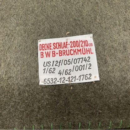 Genuine West German Army “Bundes-Eigentum” Wool Blanket