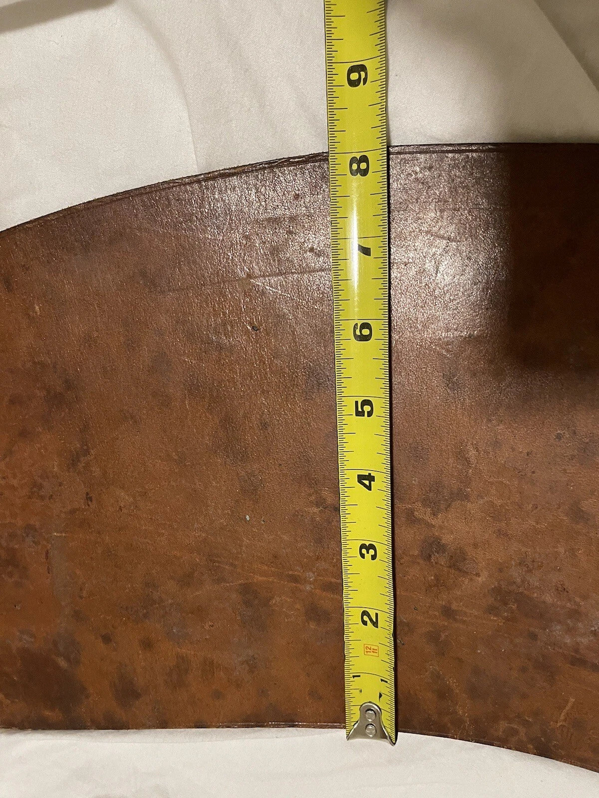French Military Surplus Motercycle Leather back brace Kidney Belt Collectible - Image 13