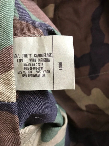 Genuine Vintage US GI USMC 8 Point Camoflauge Cap With Marine Logo Size Large - Image 4