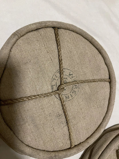 Genuine Vintage French Military Bag Tote Water Bucket Canvas Material - Image 10
