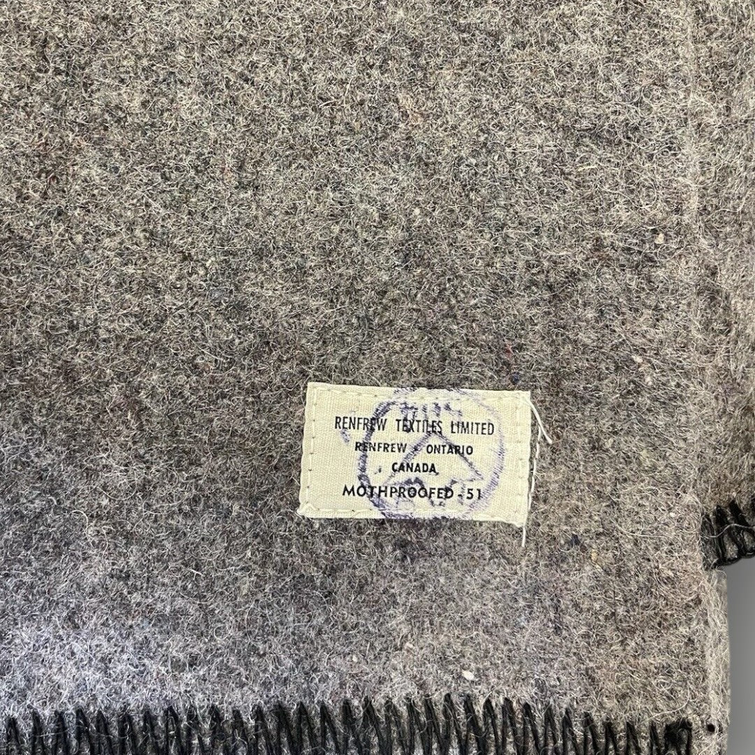 Vintage Canadian Civil Defense Wool Blanket (1950s–1960s)