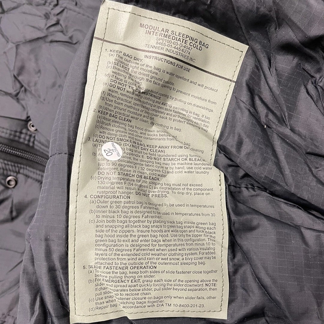 Genuine US Military 4 Pcs. Woodland Gortex Sleep System MSS Complete