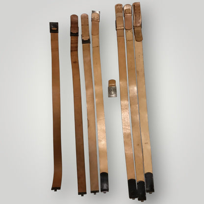 Genuine West German Military Black Leather Belt – Eagle Buckle