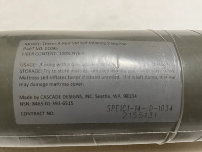 US Army Therm-A-Rest Self-Inflating Sleeping BAG/Mat/Pad-8465-01-393-6515 - New. - Image 3
