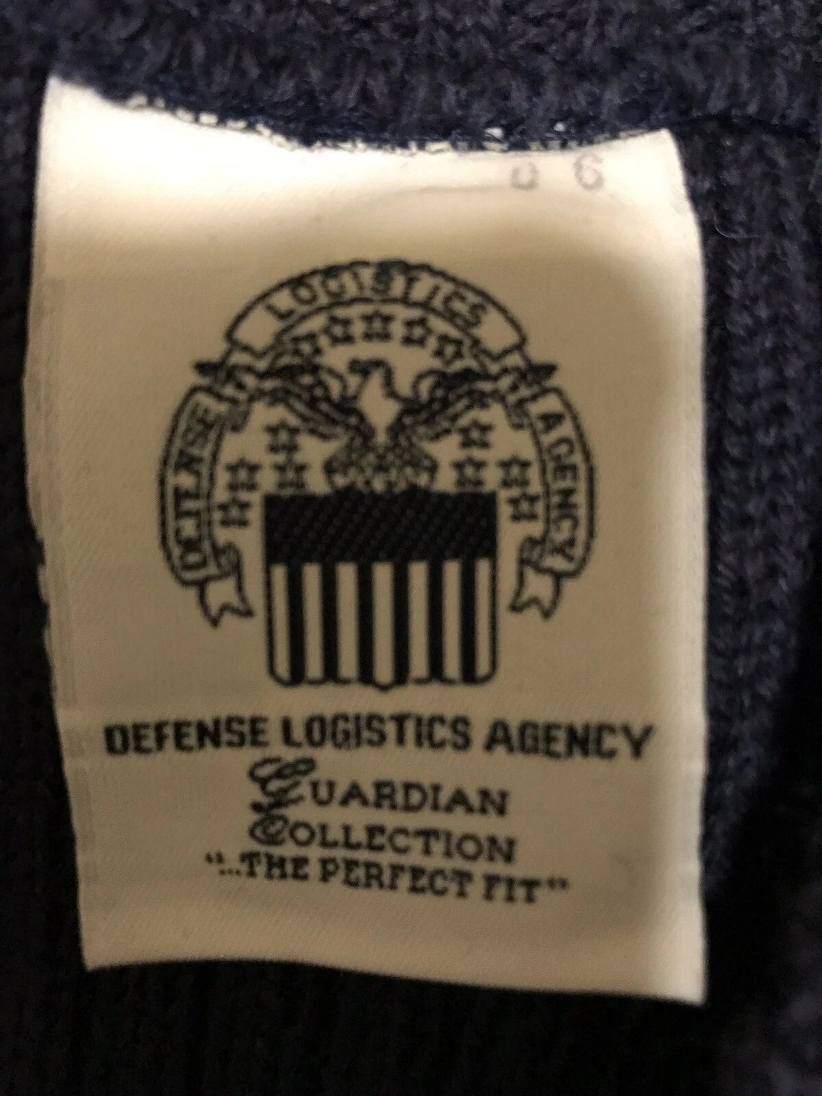 Genuine US Coast Guard Guardian Collection 100% Wool Blue Swater Size 46 New  - Image 5