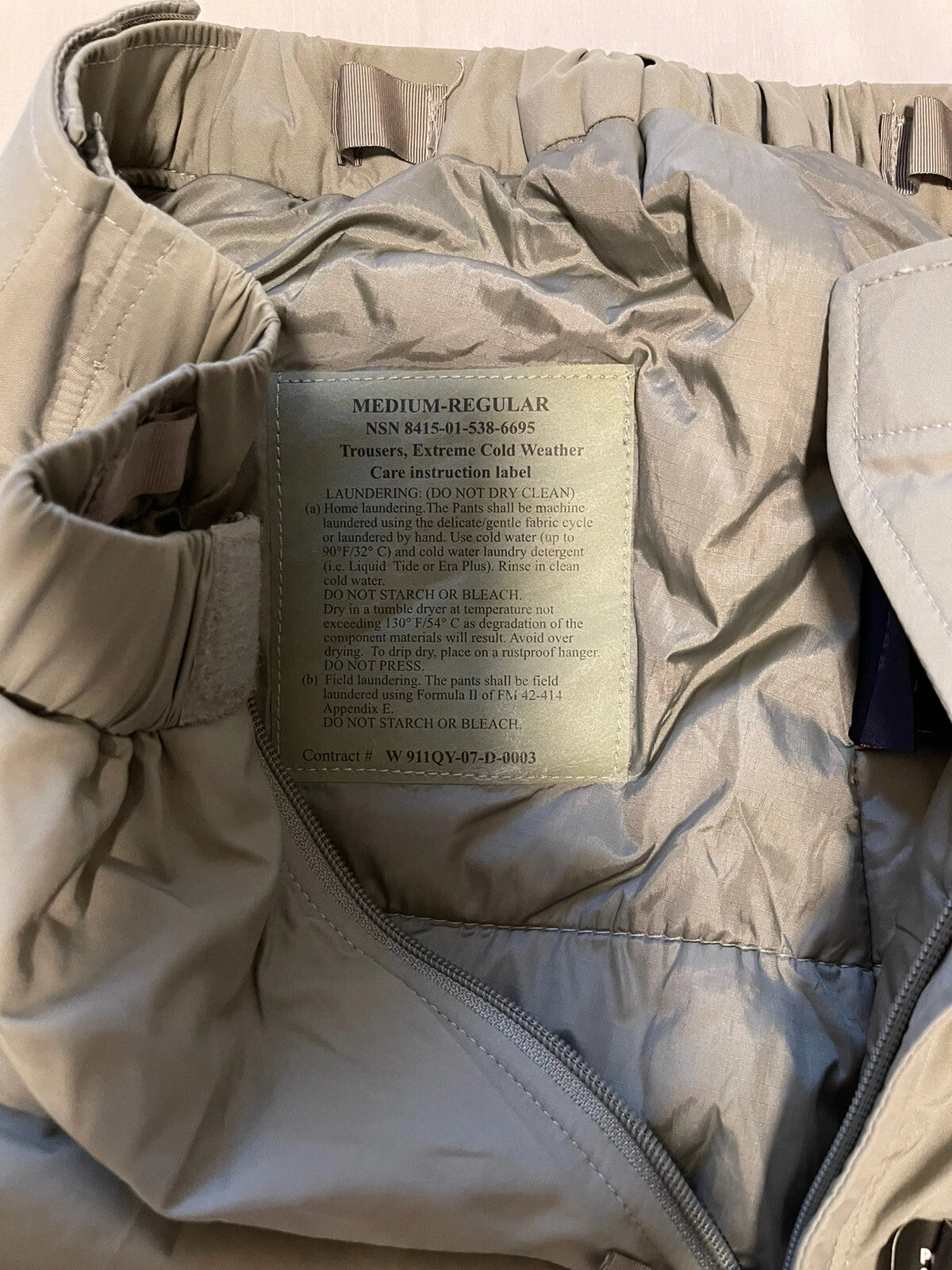 USGI Military Army Gen III L7 Primaloft TROUSER ECWCS - Image 3