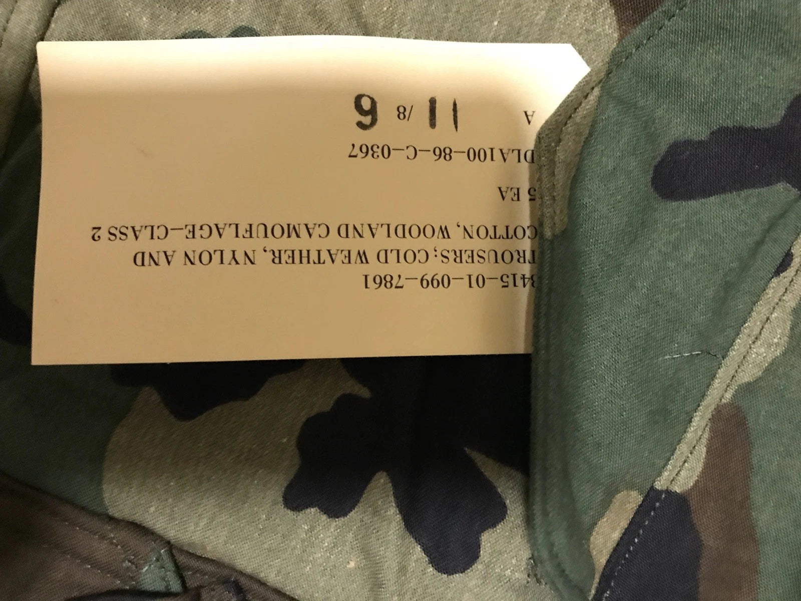 M65 Woodland Cold Weather Field Pants w Liner and Suspenders NOS USGI Med Reg - Image 7