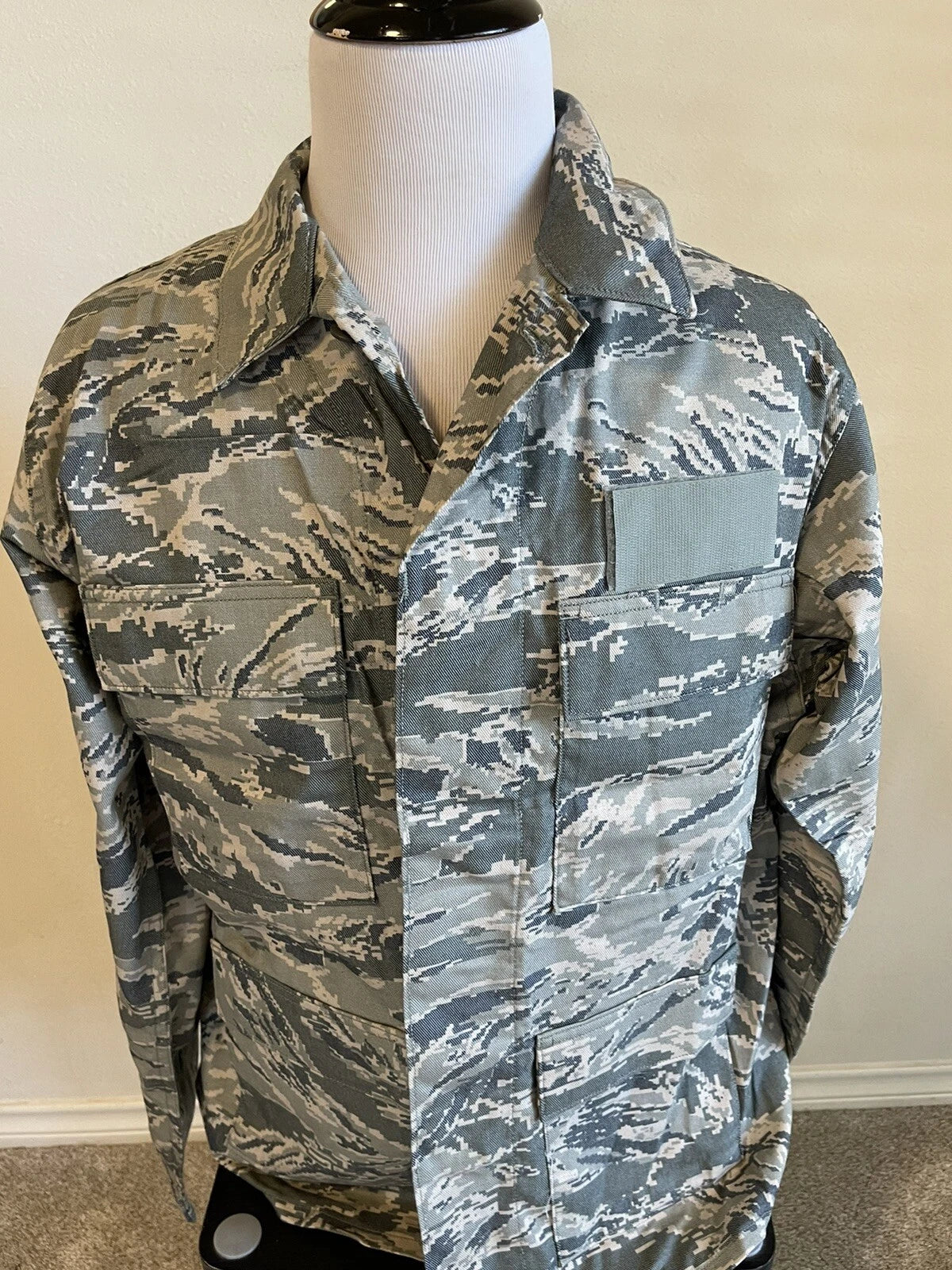 USAF AIRMAN'S BATTLE ENSEMBLE ABU TIGER STRIPE CAMO TOP NOMEX/ARAMID NEW LR - Image 1