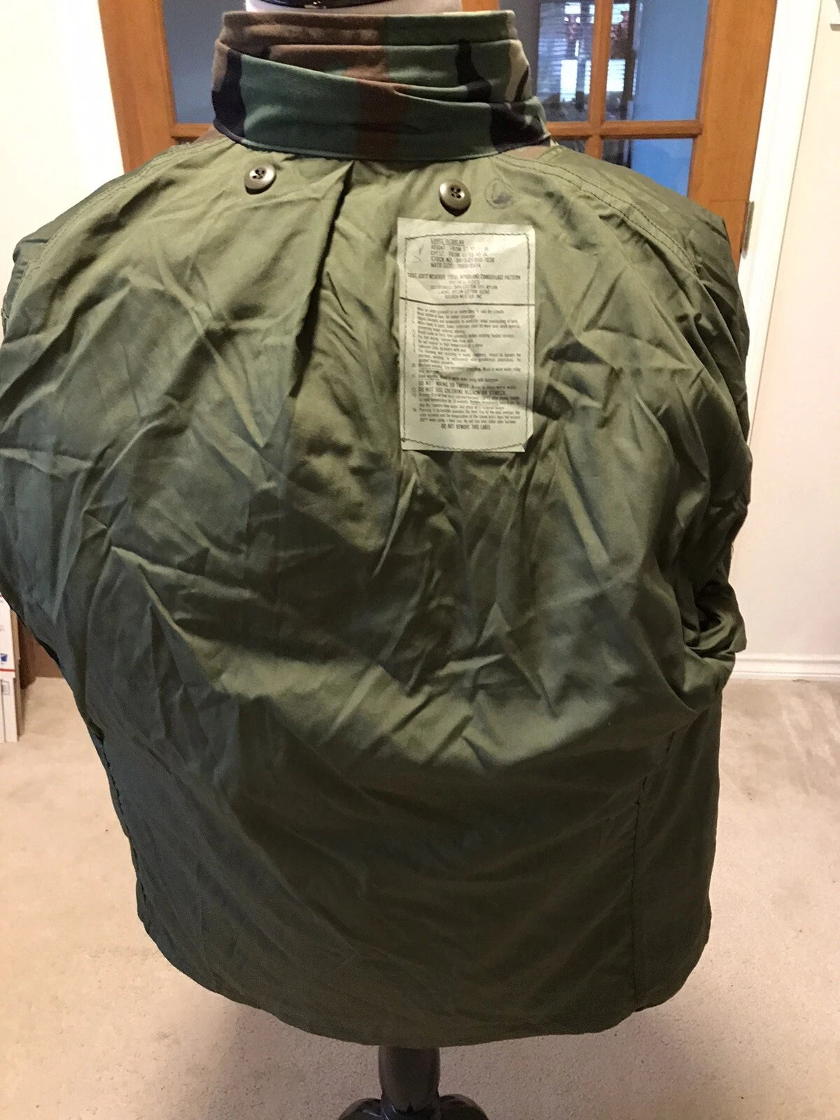 GENUINE US GI MILITARY WOODLAND CAMO M65FIELD JACKE MEDIUM REG. - Image 3