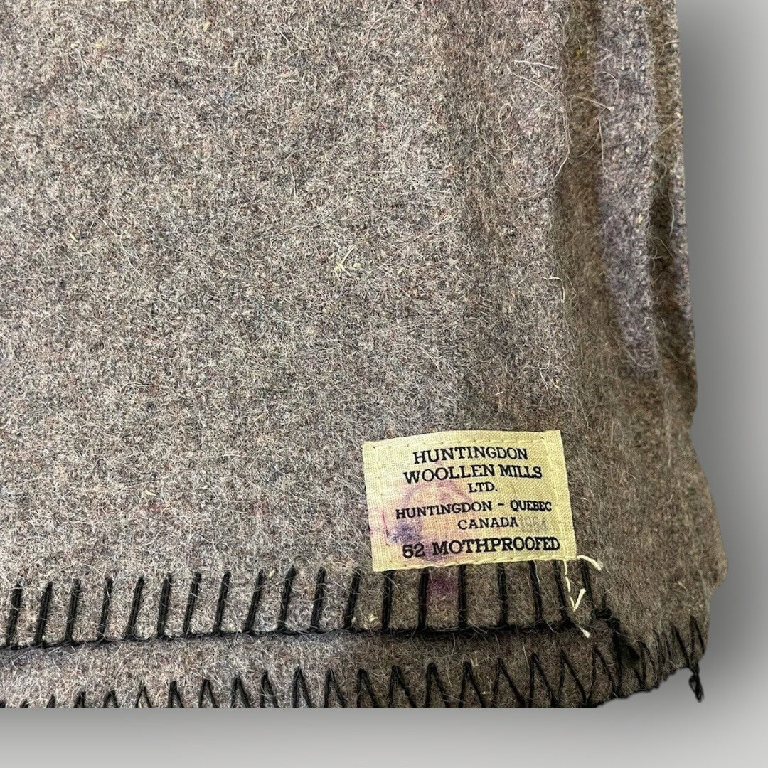 Vintage Canadian Civil Defense Wool Blanket (1950s–1960s)