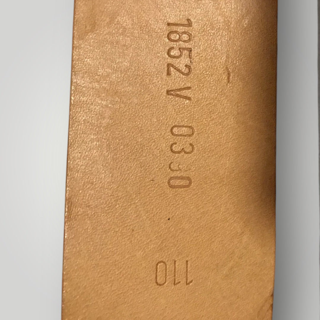 Genuine West German Military Black Leather Belt – Eagle Buckle