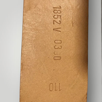 Genuine West German Military Black Leather Belt – Eagle Buckle