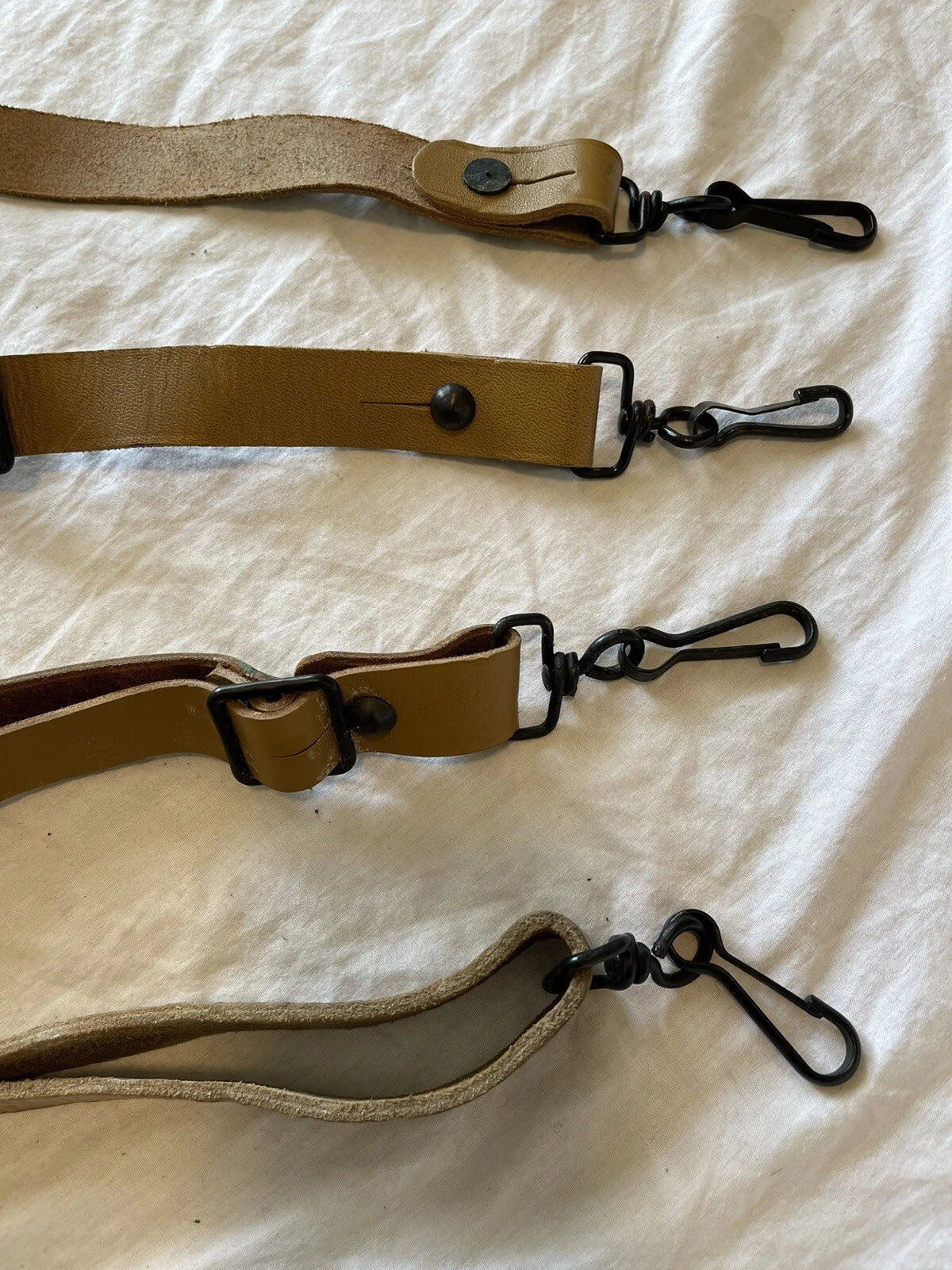 FRENCH MILITARY MAT BROWN LEATHER RIFLE SLING ARMY MAS RIFLE 49 & 49/54 GENUINE - Image 4