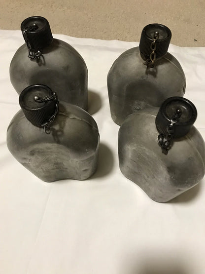 Lot Of 4 Pcs Aluminum WaterCanteens US GI Vintage 1953/1956 - Image 1