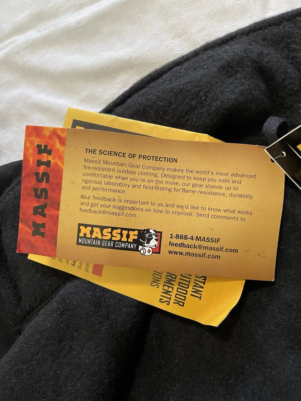 Massif Inferno XXL Fleece Black INFJK Nomex Cold Weather Jacket New W/ tag. - Image 13