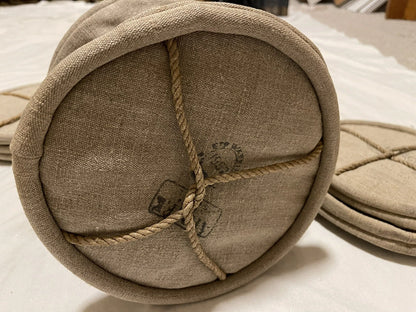 Genuine Vintage French Military Bag Tote Water Bucket Canvas Material - Image 5