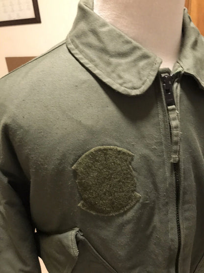 GENUINE US MILITARY ARMY /USAF 45P NOMEX FLYERS JACKET OD DULL FINISH XL - Image 4
