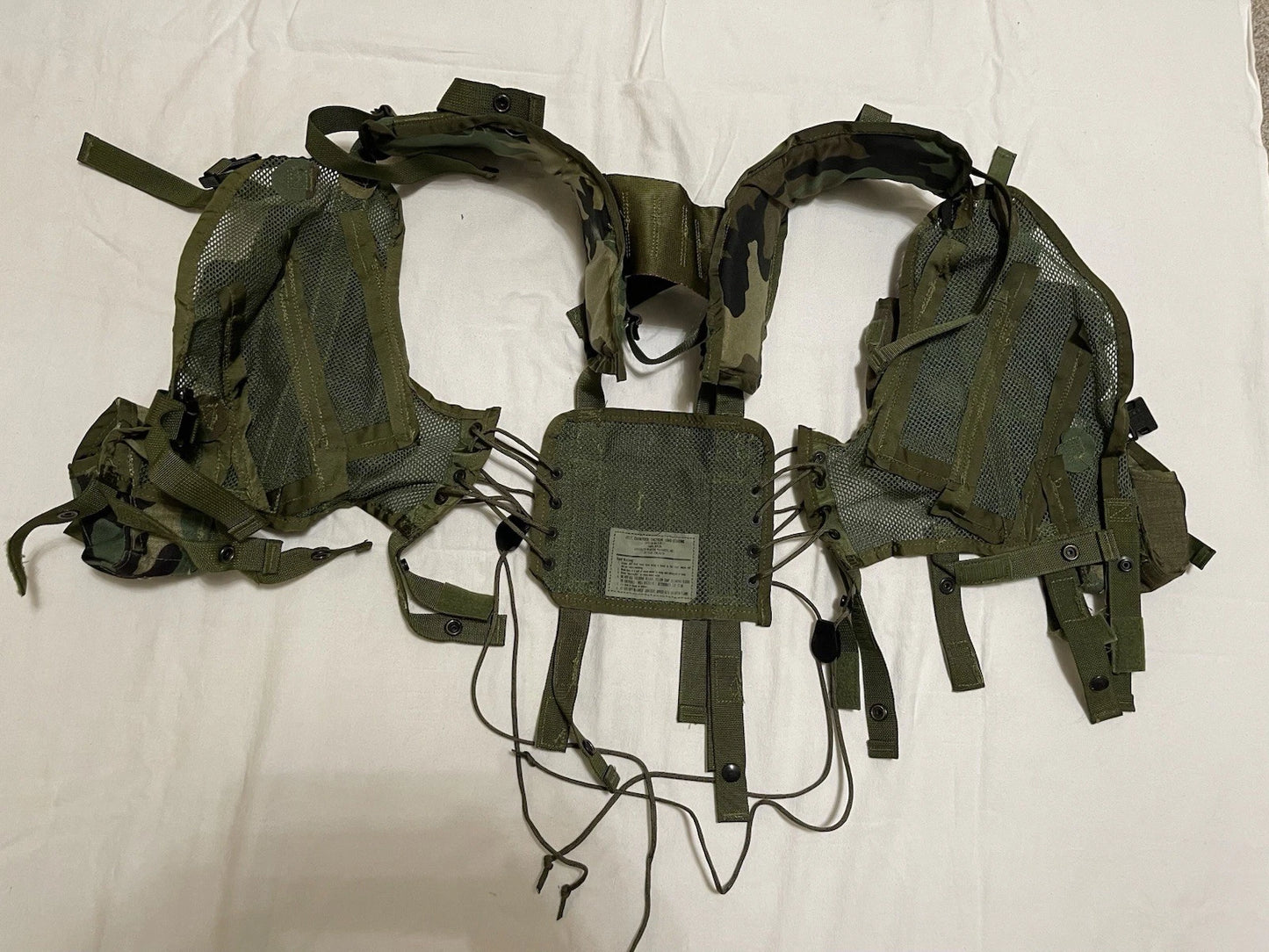 USGI Military Enhanced Tactical Load Bearing Vest Woodland 8415-01-296-8878 - Image 7