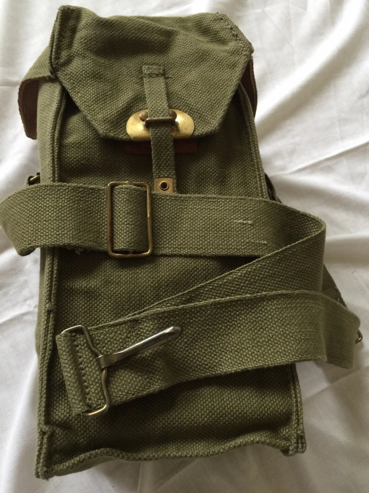 BELGIUM ARMY ENGINEER'S BAG ,CARRIER,1950S ERA, CANVAS NEW - Image 7