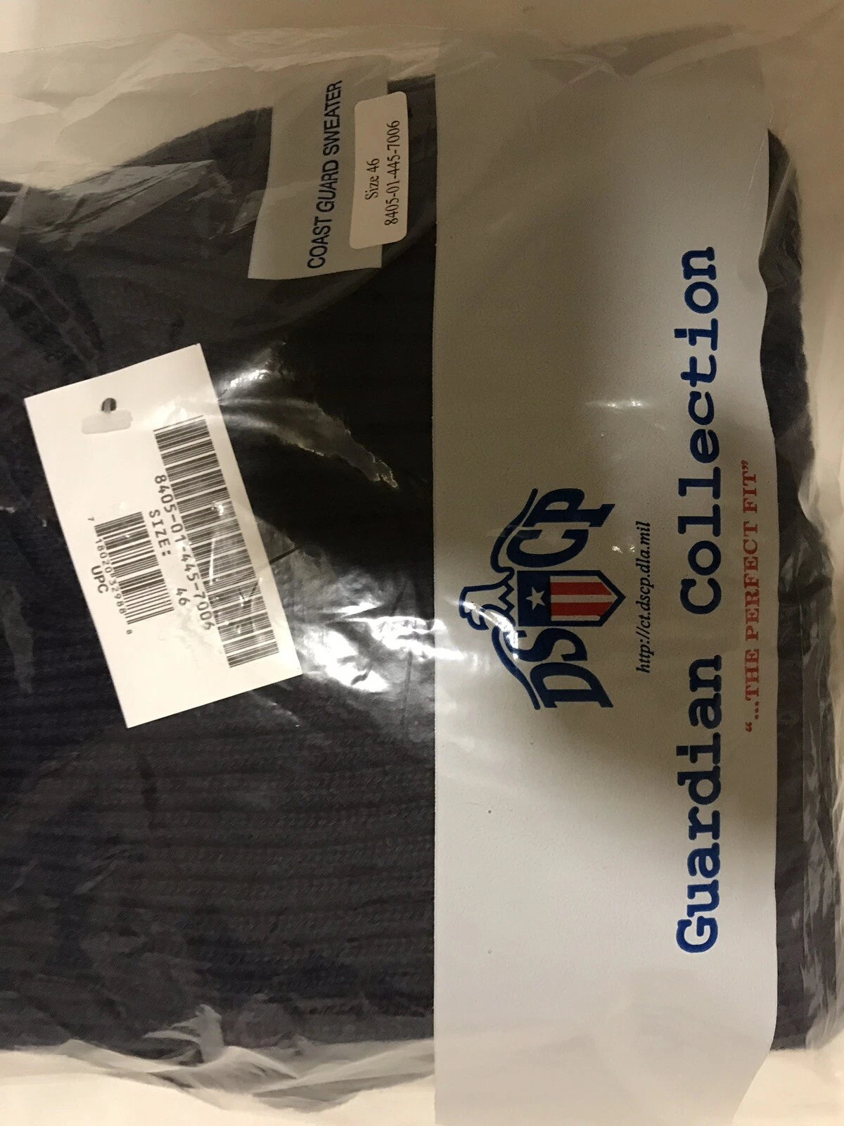 Genuine US Coast Guard Guardian Collection 100% Wool Blue Swater Size 46 New  - Image 7