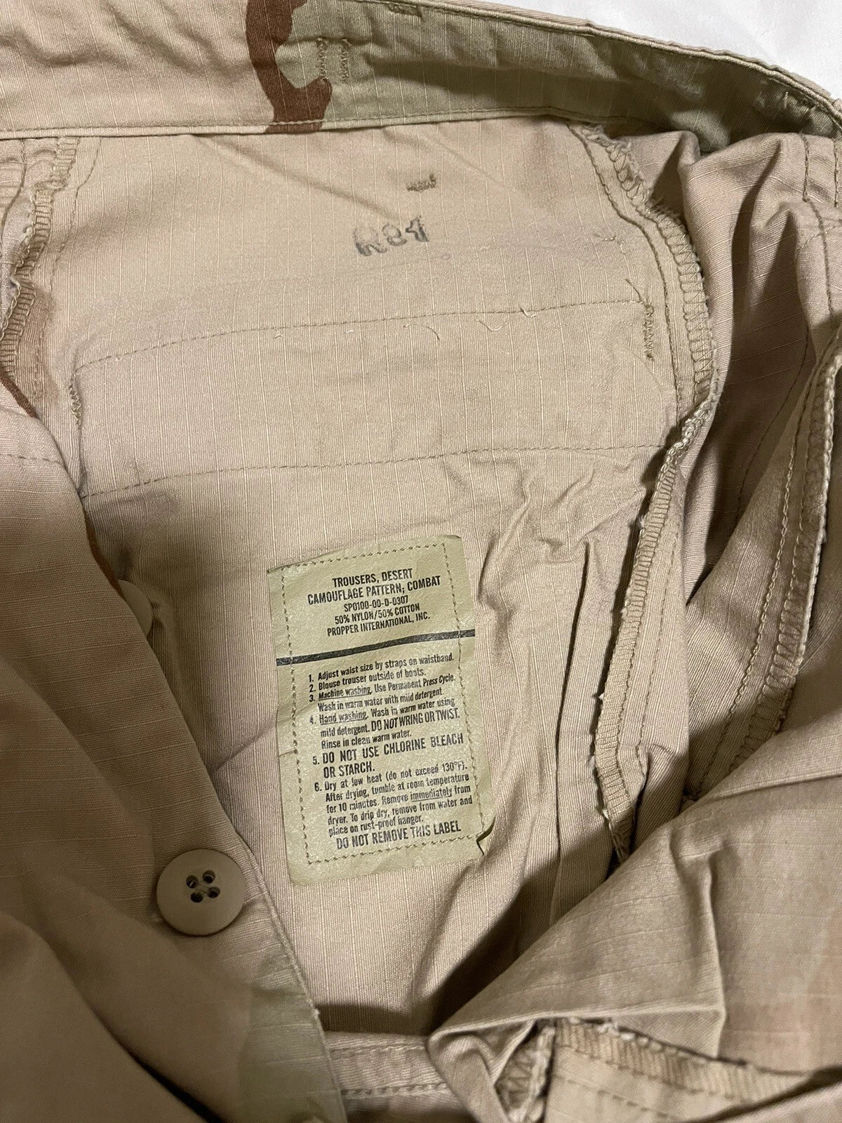 Genuine US military 3 Color Desert 50/50 Nyco trousers /pants Albert - Image 6