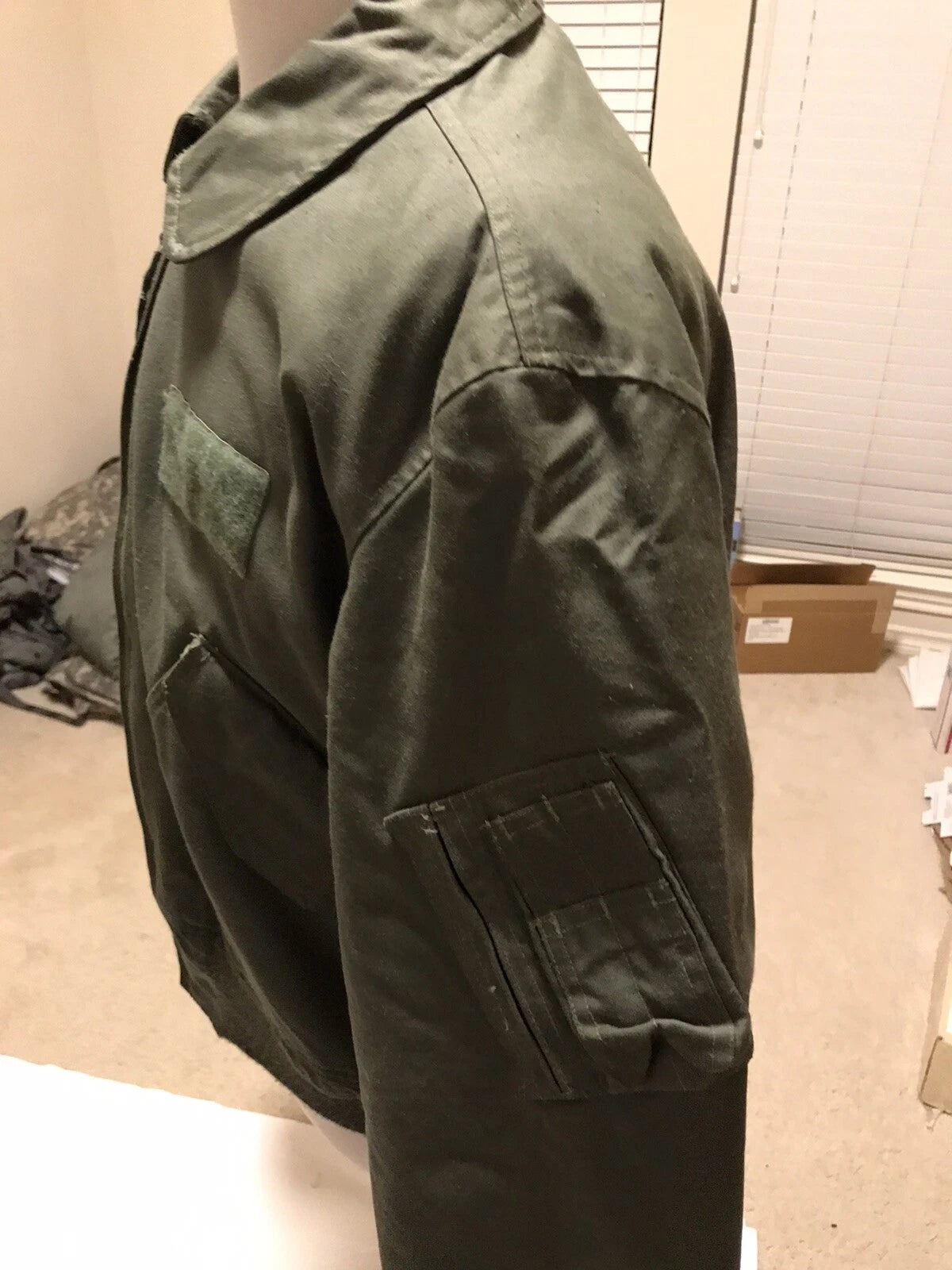 GENUINE US MILITARY ARMY /USAF 45P NOMEX FLYERS JACKET SAGE XL Dull Finish. - Image 7