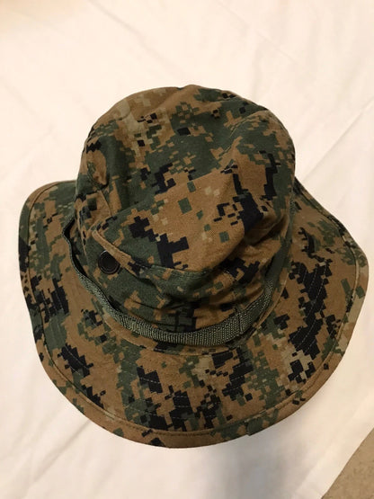 USMC MARINE ISSUE COVER FIELD BOONIE HAT WOODLAND DIGITAL MARPAT SMALL - Image 3