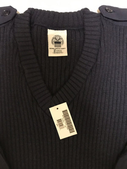 Genuine US Coast Guard Guardian Collection 100% Wool Blue Swater Size 46 New  - Image 2